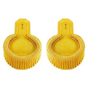 Épaulettes argentées brodées à coudre, tissu de haute qualité, épaulettes, badge d'épaule, accessoires uniformes, épaulettes argentées - Product Image 5