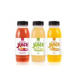 Etiquetas de jugo de naranja de alta calidad, pegatinas autoadhesivas para bebidas de frutas, botellas de plástico, tarros