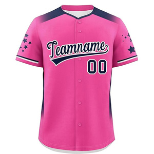 Camiseta de béisbol cosida personalizada Sublimación - Product Image 5