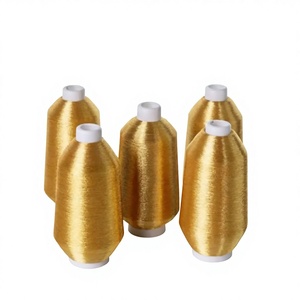 Fil à broder polyvalent SHREE VIDHATA JARI en nylon métallisé argenté, type MX, 110D, 2060 deniers, 5900 mètres, 125 g/m², textile pour broderie - Product Image 1