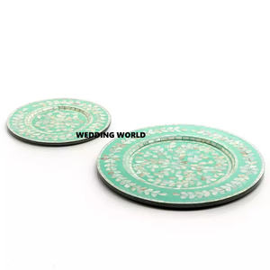 จานไม้ทรงกลมสำหรับตกแต่งโต๊ะเครื่องใช้ในครัวงานแฮนด์เมดอุปกรณ์ในบ้านแผ่นไม้ - Product Image 4