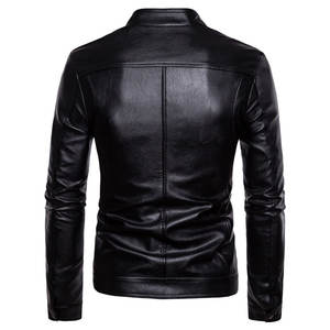 Venta al por mayor de moda de los hombres de la PU chaqueta de cuero de alta calidad/chaquetas de cuero Pakistán - Product Image 6
