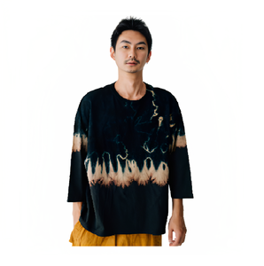 Camiseta personalizada de gran tamaño estilo japonés Tye Dye fabricada en Japón con diseño de patrón de impresión Puff - Product Image 2