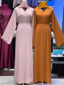 2025 nueva ropa islámica tradicional para mujeres Dubai Abaya negro transpirable Gulf paños de Arabia Saudita - Product Image 3