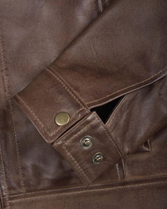 Nueva moda 2025 motocicleta recortada chaqueta bordado estampado Zip up Streetwear motocicleta chaqueta de cuero para hombres - Product Image 6