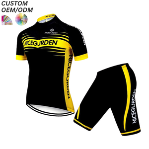 Ensemble de cyclisme d'été respirant à séchage rapide unisexe, maillot et cuissard de vélo, performance, support OEM ODM, usine de vêtements en gros - Product Image 1
