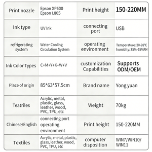 Nuova <span class=keywords><strong>Stampante</strong></span> UV <span class=keywords><strong>DTF</strong></span> A3 Aggiornata 3250 con Testina di Stampa DX5/DX7 per Adesivi su Pelle, Piccole Imprese, Cover per Telefoni, Palline da Golf, Power Bank - Product Image 2