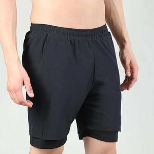 Service OEM – Nouveaux shorts de compression 2-en-1 pour hommes, sportifs, respirants, anti-plis, séchage rapide, en tissu non tissé, pour l'été - Product Image 6