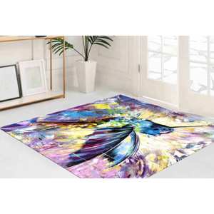 Tapis Colibri, Tapis Oiseau Coloré, Tapis Oiseau Abstrait, Tapis Coloré, Tapis en Chenille - Product Image 3
