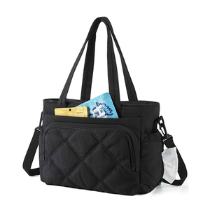 Sac isotherme de grande capacité, sac de rangement matelassé imperméable, sac fourre-tout moelleux avec poignées - Product Image 1