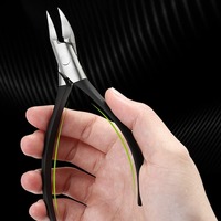Coupe-ongles professionnel, pince à cuticules, ciseaux pour ongles incarnés, ciseaux pour peaux mortes, en acier inoxydable, pour pédicure des pieds et des doigts