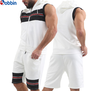 Conjunto de Sudadera con Capucha y Pantalones Cortos para Hombre, Talla Grande, Personalizado, Ropa Deportiva de Manga Corta, Conjunto Deportivo Informal de Verano - Product Image 1