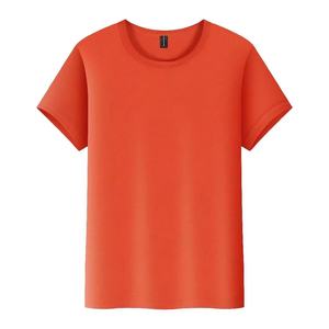 Vente en gros de t-shirts décontractés de qualité supérieure en coton uni pour hommes, vêtements de sport d'été à col rond grande taille - Product Image 1