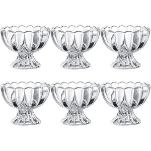 <b>Glass</b> Crystal Ice Cream Cup Bowl Perfect Size Dessert Bowl Footed <b>Sweet</b> Serving <b>Dishes</b> Fruit Cream Cup - Product Image 1