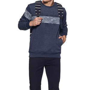 เสื้อสเวตเตอร์คอกลมของผู้ชายผ้าคอตตอน100% โอเวอร์ไซส์เสื้อผ้าแนวสตรีทแวร์ระบายอากาศได้แบบเรียบง่ายย้อมสีธรรมดาราคาขายส่งสำหรับฤดูหนาว - Product Image 4