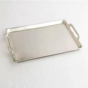 Plateau de service en acier inoxydable fait à la main le plus demandé Design sur pattes fini antique pour cadeaux de pendaison de crémaillère - Product Image 5