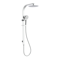 Système de salle de bain de luxe mitigeur de douche chaude et froide robinet de baignoire en acier inoxydable ensemble de douche à effet pluie à 2 voies