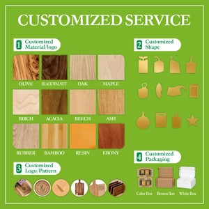 Set di Taglieri in <span class=keywords><strong>Legno</strong></span> di Acacia con Scanalatura per Succhi, Accessori da Cucina Personalizzati a Prezzo di Fabbrica - Product Image 3