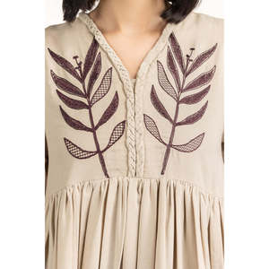 Vestido Boho-Elegante de Corte Regular WM-DRS-WS25-502, Transpirable, con Cierres Decorativos, Talla Grande XL, para Fiestas Formales, Suministro ODM - Product Image 5