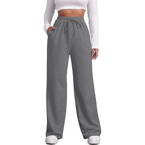 Fabricant de pantalons de détente Baggy Logo personnalisé Pantalons de survêtement Baggy pour femmes Fourniture en vrac Pantalon de jogging pour femmes à coupe ample de haute qualité - Product Image 3