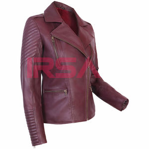 Chaqueta de Motociclista Unisex Estilo Café Racer, Chaqueta de Cuero con Serigrafía de Manga Larga, Lujosa, Exótica, Impermeable, Marca IRSA SPORTS - Product Image 1