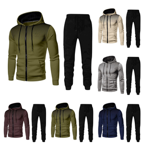 Survêtement de haute qualité personnalisé Gym hommes vêtements de sport survêtement formation Jogging costumes porter pantalon de survêtement zippé et ensemble à capuche - Product Image 5
