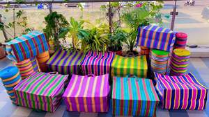 Bolsas grandes ecológicas de polipropileno reciclado con cremallera, bolsas de plástico sostenibles reutilizables para la colada, suministro a granel, modelo indio tejido de PP - Product Image 3