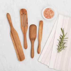 Accesorios de utensilios de cocina de madera respetuosos con el medio ambiente juego de utensilios de cocina de madera de acacia del fabricante de Vietnam - Product Image 2