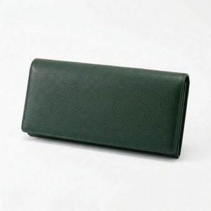 Genuine Leather Fold <b>Long</b> <b>Wallet</b> Slim Design - Product Image 4