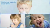 Filtre à eau au charbon actif pour comptoir, pour usage domestique