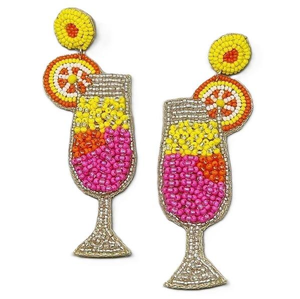 Pendientes de gota de cuentas de semillas de colores, pendientes de gota de cuentas de semillas hechos a mano de Navidad, Wearw ligero para festivales - Product Image 6