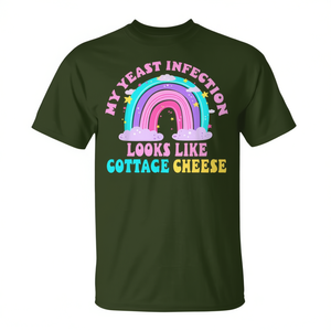 Mi Infección por Hongos Parece Queso Cottage, Camiseta con Humor para Adultos, Camiseta Divertida - Product Image 2