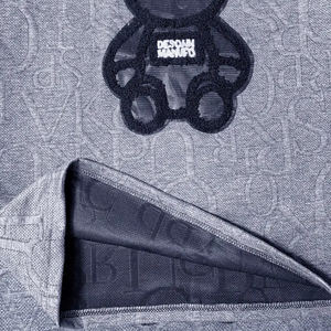 Camiseta Moderna para Mujer con Estampado de Oso y Letras, Nueva Moda Urbana, Camisetas con Estampado Puff, Logotipo Personalizado, Transpirable, Ajuste Holgado - Product Image 3