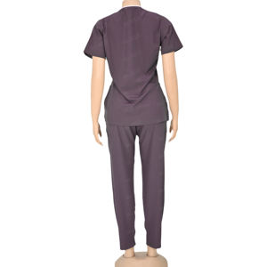 2025 nuevos uniformes de Hospital Unisex conjuntos de uniformes de enfermería conjuntos de uniformes de secado rápido conjunto de dos piezas Top y pantalones para enfermera moda OEM - Product Image 4