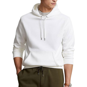 Venta al por mayor logotipo personalizado pulóver algodón polar francés Terry Sudadera con capucha hombres peso pesado Casual básico marca privada sudaderas con capucha - Product Image 5