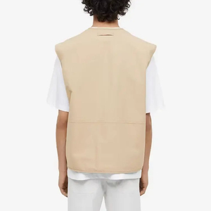 Respirant 2025 nouveauté hommes personnalisé hiver gilets de sécurité couleur kaki toile séchage rapide multifonctionnel de haute qualité - Product Image 4