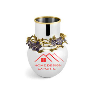 Último diseño de forma redonda, tamaño personalizado, florero de mesa, florero de aluminio de alta calidad - Product Image 4