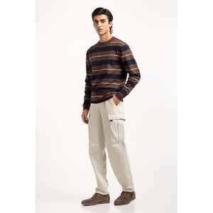 Suéter de Cuello Redondo 100% Algodón para Hombre, Transpirable, con Capucha, Tejido con Patrón y Decoración Estampada para Invierno - Product Image 5