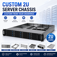 Boîtier de serveur 2U personnalisé en tôle pour centre de données IA GPU, fabrication OEM