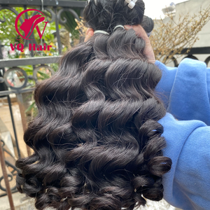 Vietnam 100% Extensions de cheveux humains vierges vague bouclée naturelle crépue bonne qualité Remy 28-36 pouces vendeurs vietnames crus 100% - Product Image 4