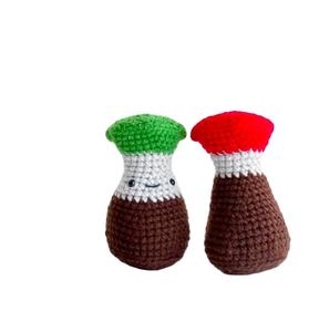 Cadeaux promotionnels faits main : Jouet en peluche original en forme de boulette au crochet, thème Sauce soja, Ingrédient de boisson végétale, Cadeau d'affaires - Product Image 1