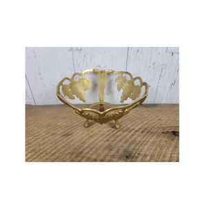 Support décoratif en laiton pour bol de service à fruits secs de forme ronde à base de métal au design unique pour forme ronde - Product Image 5