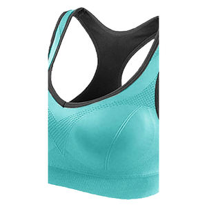 Sujetador Deportivo de Yoga para Mujer, Simple, Sólido, de Alta Sujeción, con Logotipo Frontal, Secado Rápido y Tejido Transpirable Ecológico - Product Image 3
