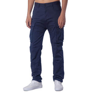 Pantalon Cargo de travail multi-poches respirant décontracté nouveau Design uni de haute qualité à séchage rapide pantalon Cargo en coton fort pour hommes - Product Image 1