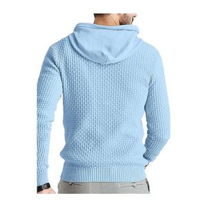 Sudadera con Capucha para Hombre, 100% Algodón Lavado, Antiarrugas, Manga Larga, Tejido de Punto, Sudadera con Capucha - Product Image 5