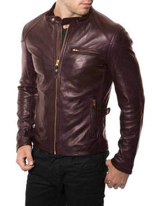 Chaqueta con Capucha de Cuero Genuino de Nuevo Diseño para Hombre, Ropa de Calle Moderna, Ecológica, Transpirable, Suave y Cómoda para Invierno - Product Image 4