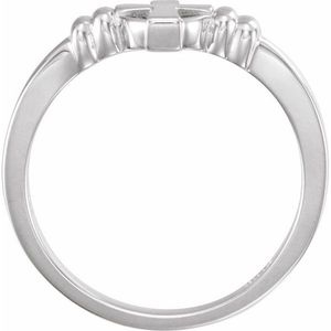 Christian Cross Chastity <b>Ring</b> Gift for Religious Individuals - Product Image 2