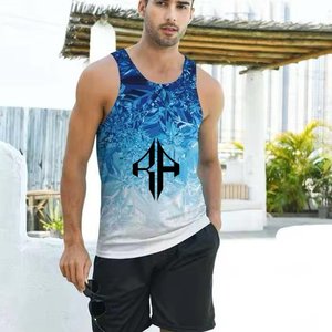 Camiseta sin mangas para hombre Sublimación Transpirable Premium Alta calidad con el mejor nuevo diseño 100% Material de algodón de RIVIAN ATLANTIC - Product Image 5