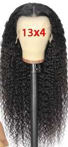 Pelucas de cabello humano virgen indio sin procesar para mujeres negras sin enredos sin cobertizo birmano rizado Bob 5X6 peluca con malla frontal 12 "-16" - Product Image 6