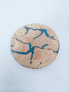 Posavasos de Madera Antideslizante, Posavasos Redondo de Madera Maciza para Taza de Té, Posavasos de Cuerno/Hueso/Madera, Posavasos de Mesa Love Negro, Mejores Posavasos en Oferta - Product Image 3